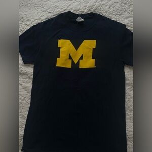 Blue navy Michigan women’s small Tshirt